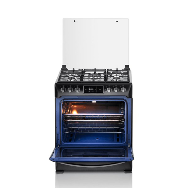 COCINA A GAS NIZA ZAFIRO 5 QUEMADORES 30" NEGRA