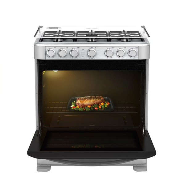 Cocina de Piso a Gas 76 cm Grafito Mabe - EM7610SG0