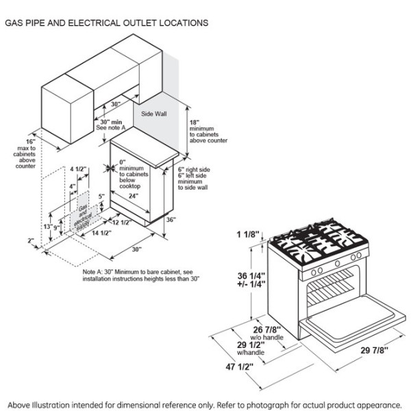 GE Profile™ Estufa de gas inteligente deslizable de 30" Air Fry - PGS930YPFS
