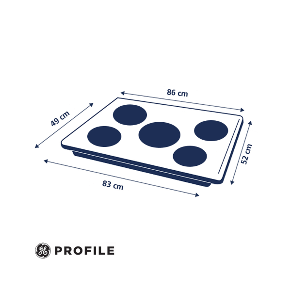 Encimera de inducción 5 quemadores PGP95IV0