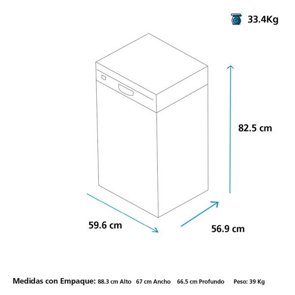 Lavavajillas de 96 piezas GE Appliances inoxidable - GBT632SSMSSEC