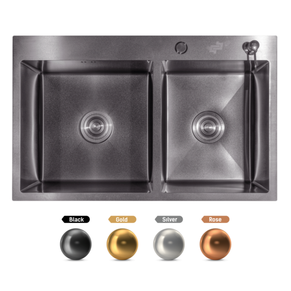 Fregadero Luxury Premium D Black / Silver / Gold / Rose + Accesorios (gratis)