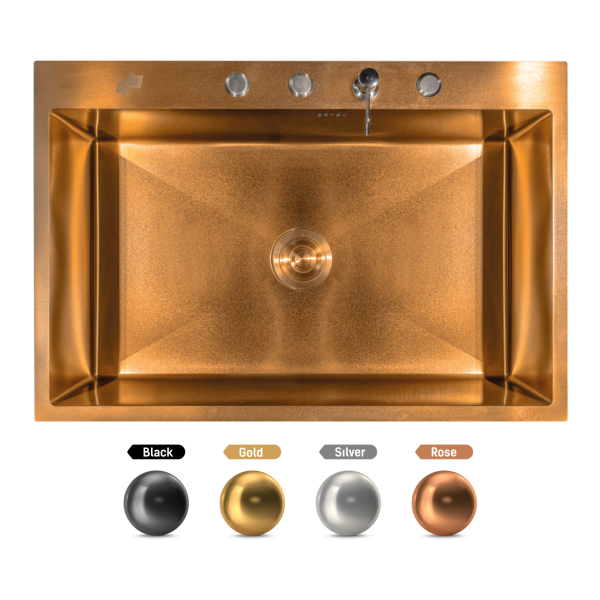 Fregadero Luxury Premium D Black / Silver / Gold / Rose + Accesorios (gratis)