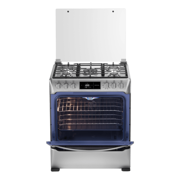 COCINA A GAS MONTECARLO ZAFIRO 5 QUEMADORES 30" CROMA