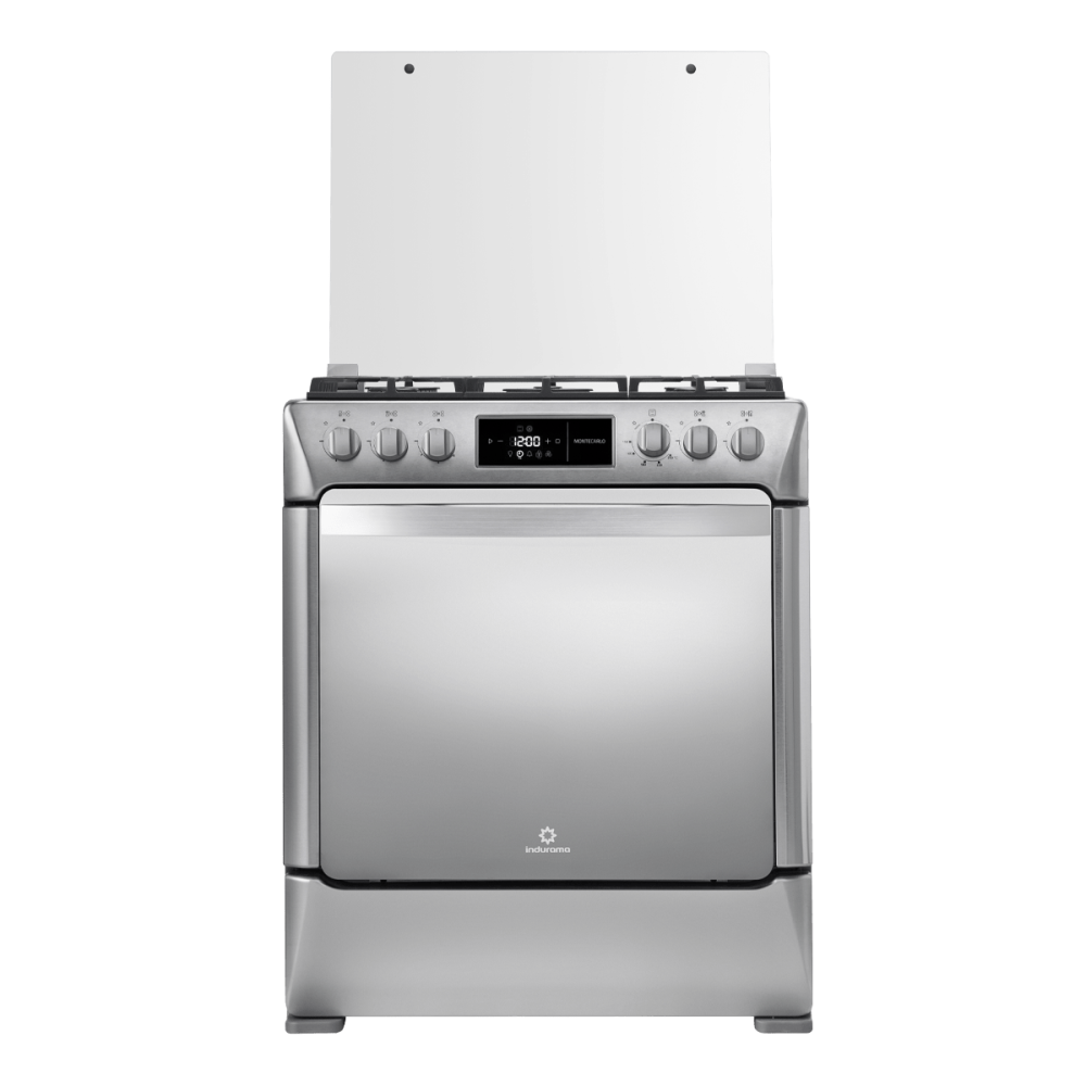 COCINA A GAS MONTECARLO ZAFIRO 5 QUEMADORES 30" CROMA