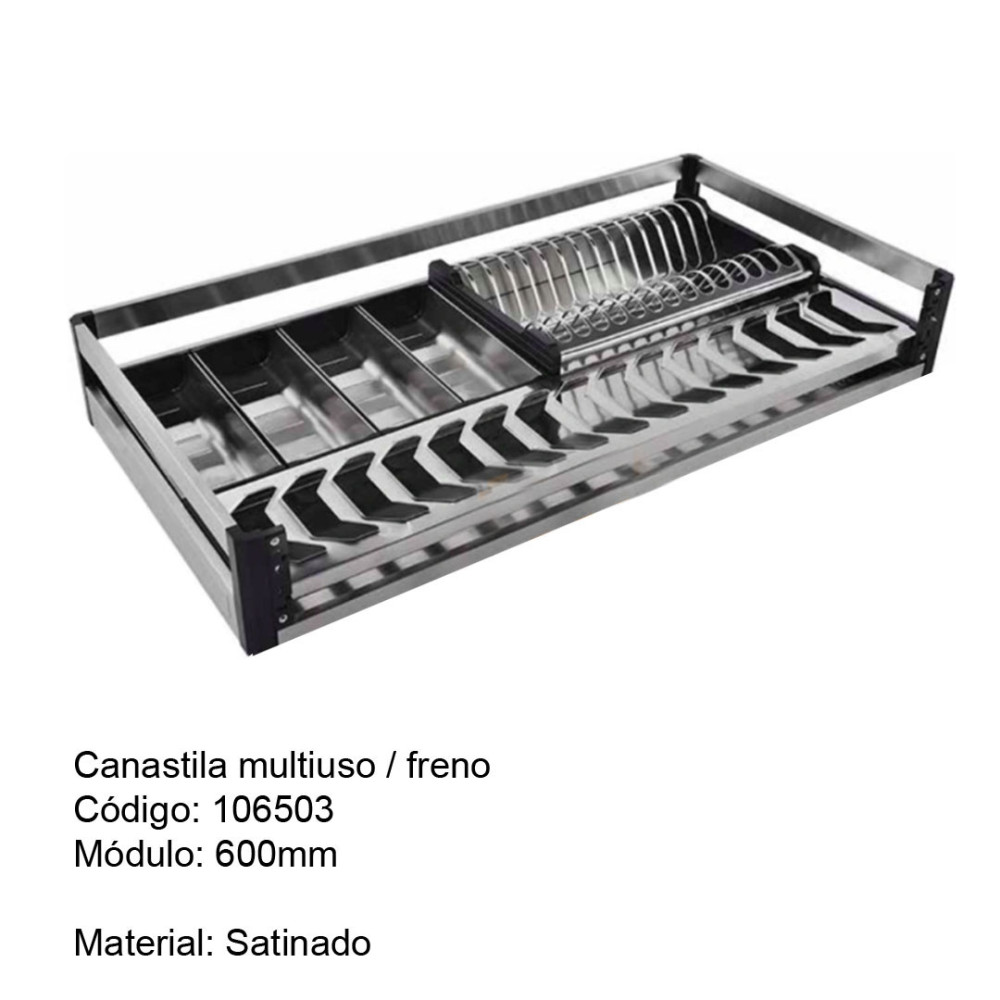 CANASTILLA MULTIUSO F EXTRAIBLE 600MM / FRENO