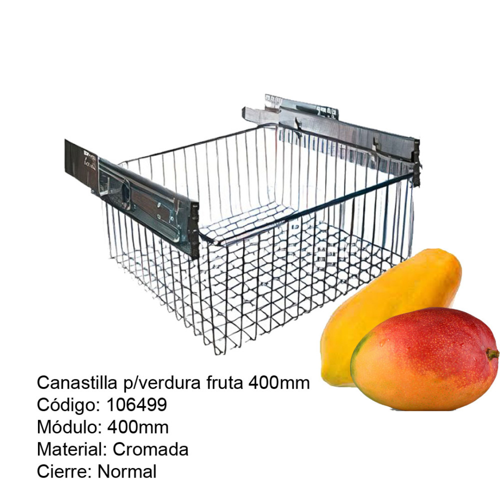 CANASTILLA P/VERDURA 475*300*145 CR MOD. 400MM