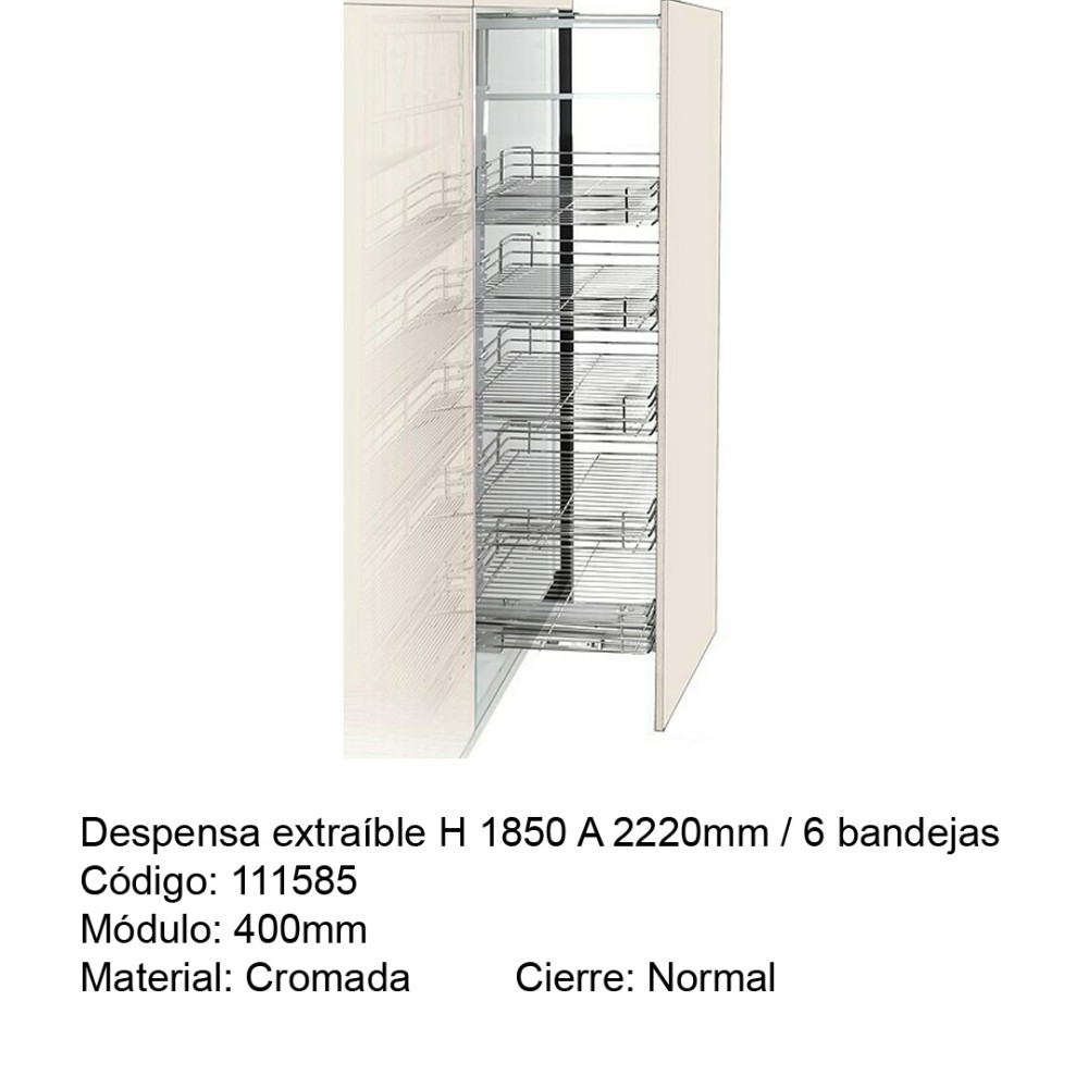 DESPENSA A361B C. EXTRAIB 6 BDJS MOD. 400 D458*W350*H(1700-2000)