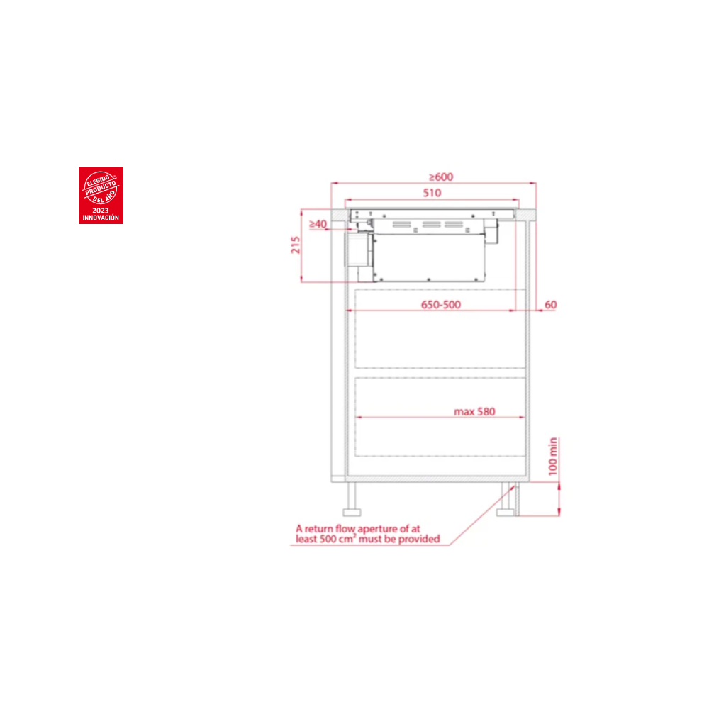 AFC 87628 HOOD IN HOB * + Set de Ollas Teka (Gratis)