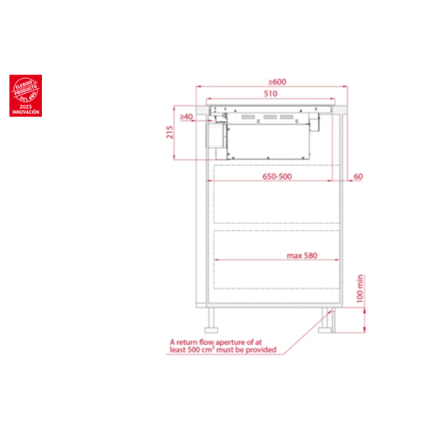 AFC 87628 HOOD IN HOB * + Set de Ollas Teka (Gratis)