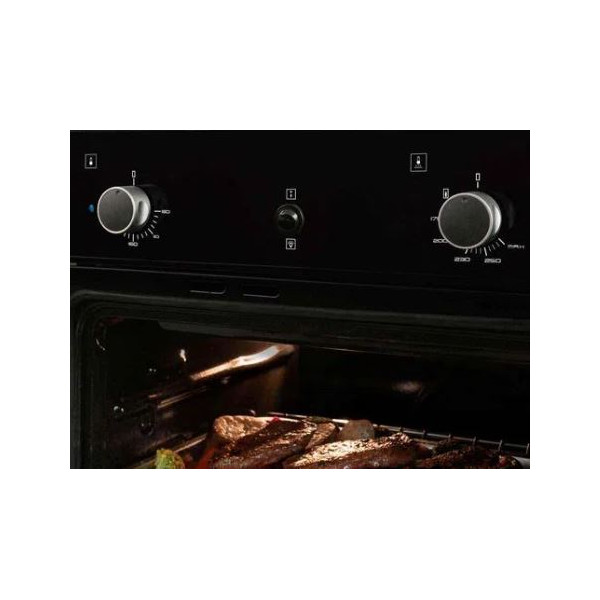 HORNO GAS/DOR.120V/E.E/NEGR/SQ