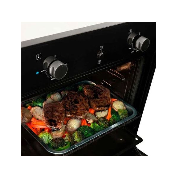 HORNO GAS/DOR.120V/E.E/NEGR/SQ