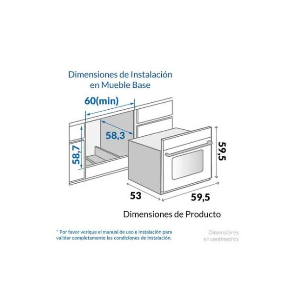 HORNO GAS/DOR.120V/E.E/NEGR/SQ