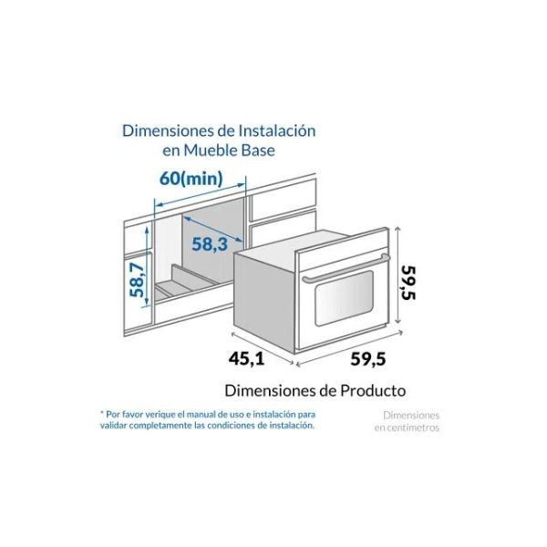 HORNO A GAS NATURAL SQ ACERO