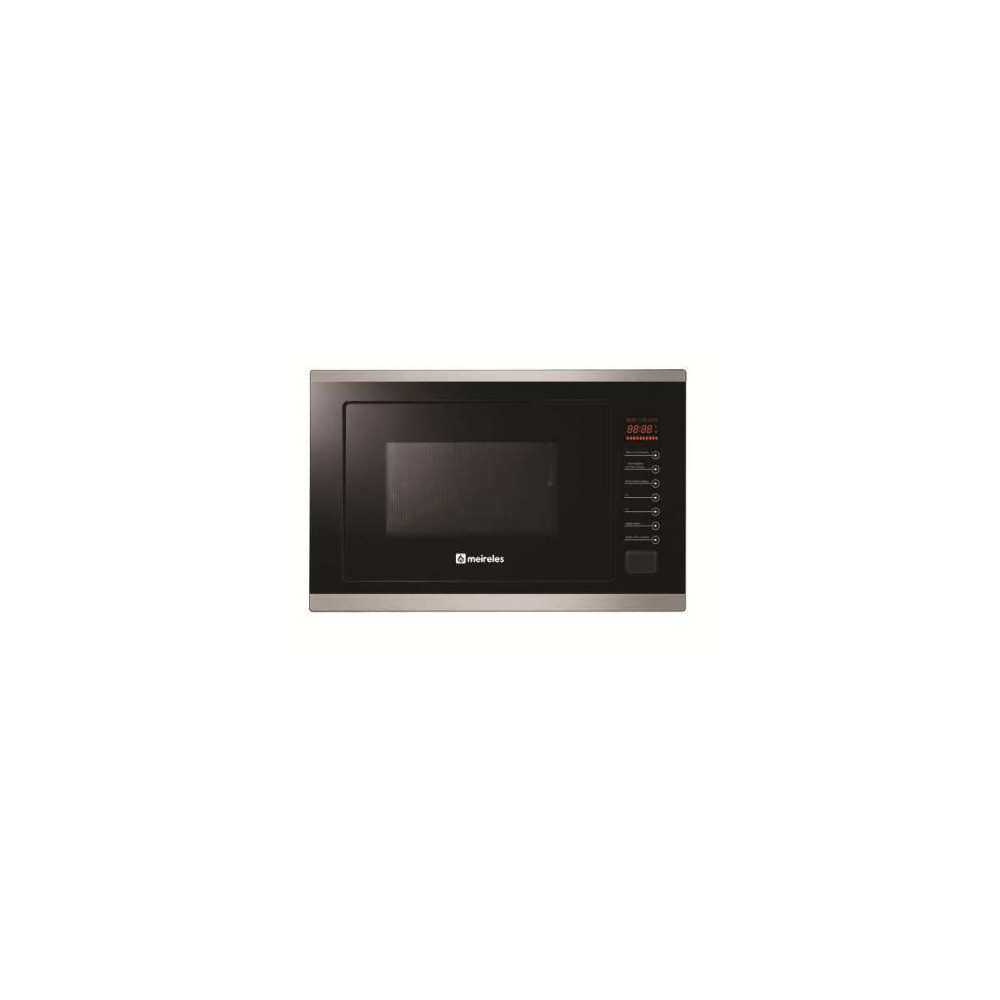 HORNO MICROONDAS 0.9 P. 25 L. EMPOTRABLE NEGRO C/MARCO INOX 60 CM.